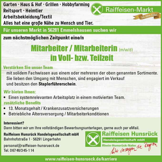 Emmelshausen Raiffeisen Hunsrück