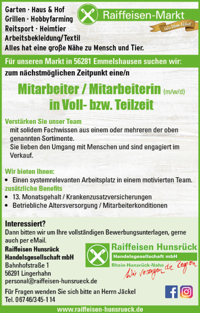 Emmelshausen Raiffeisen Hunsrück